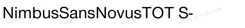 NimbusSansNovusTOT S字体转换